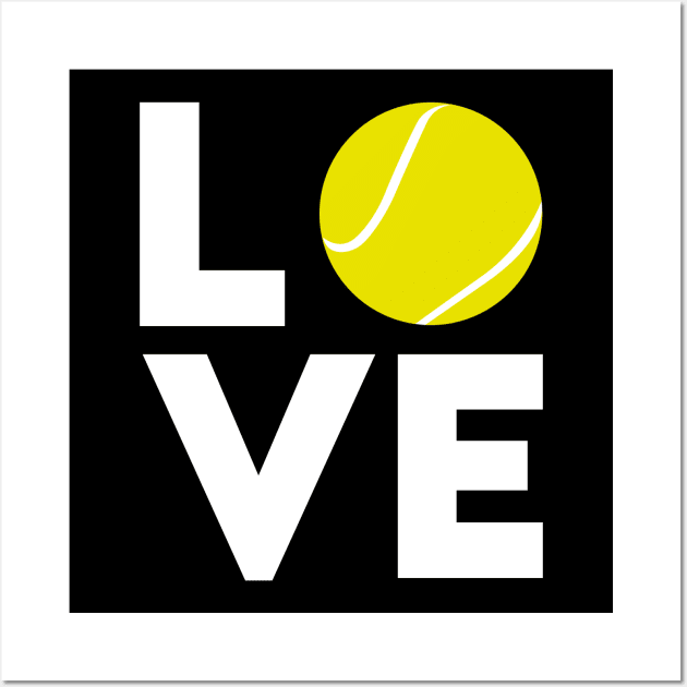 Tennis girl love design Wall Art by NeedsFulfilled